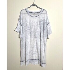 Free People Intimately Peace Out Oversized Burnout Lightweight Sleep Shirt Sz M